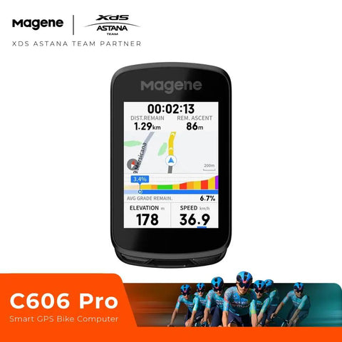 Pro GPS Bike Computer With 2.8 Inch Transflective Screen, 25 Hour Battery, Map Navigation displayed on device screen