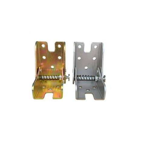 Beefy Heavy Duty 90 Degree Self Locking Folding Sofa Bed Hinge Set 4 Or 2 Piece Kit in galvanized steel