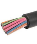 Heavy Duty 16 to 20 SOOW Portable Cable 600V Black 50 ft Flexible Industrial Power Cable Built for Construction and Outdoor Jobs Beefy Insulation UV Resistant Jacket Great for Tools and Equipment, black multiconductor cut end