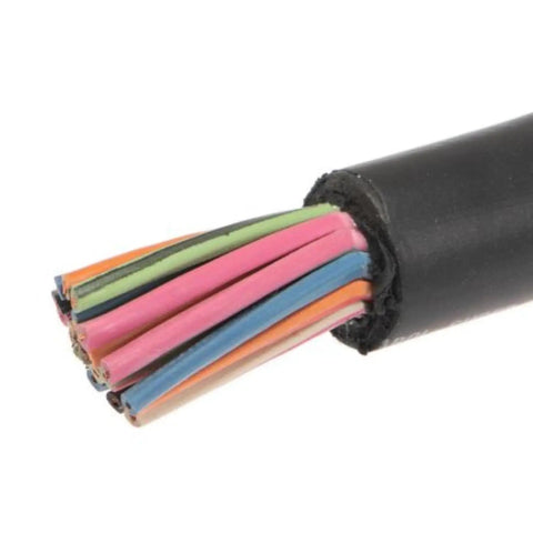 Heavy Duty 16 to 20 SOOW Portable Cable 600V Black 50 ft Flexible Industrial Power Cable Built for Construction and Outdoor Jobs Beefy Insulation UV Resistant Jacket Great for Tools and Equipment, black multiconductor cut end