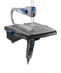 Compact Variable Speed Scroll Saw Kit with detachable handgrip and precise blade tension for clean cuts.
