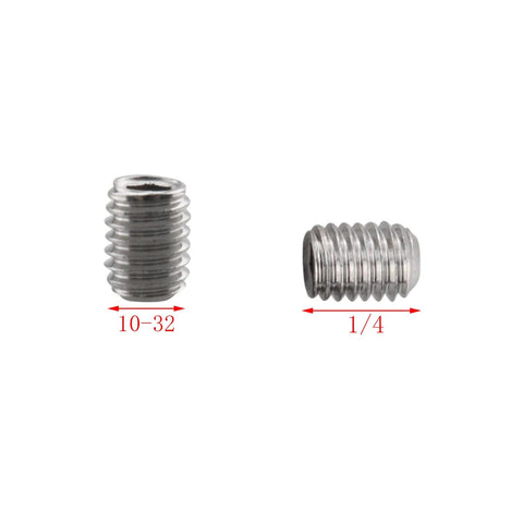 Stainless Steel Socket Set Screws 25-Piece Kit With 10-32 Thread One Quarter Inch Size Cup Point Allen Head Hex Includes Hex Key Wrench Rust-Resistant Durable Hardware For Machinery And Assembly Projects