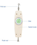 200N Analog Dynamometer Force Meter With Dial Gauge, Push Pull Tester, Handheld Force Gauge For Electronics, On-The-Bench Mounting, Clamping Tools, High-Precision Tension And Compression Measurement with dial and hooks