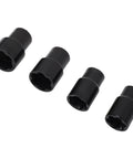 4 piece view of 5 Piece Twist Socket Set With Beefy Locking Wheel Nut Remover, Half Inch Drive Includes 17mm 19mm 21mm 22mm Sockets