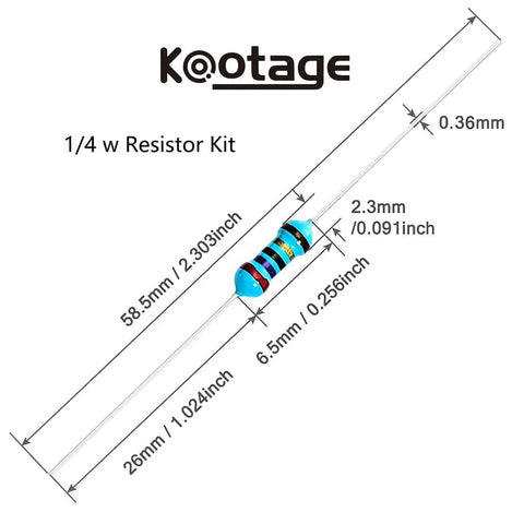 2600 Piece Resistor Kit With 130 Values 1 Ohm To 3M Ohm 0.25W Metal Film Resistors 1 Percent Tolerance Axial Lead Ideal For DIYers And Pros