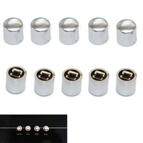 Ten Pack Range Hood Push Button Switch Caps For Under Cabinet Vent Hoods Piano Style Light Touch Button Caps 10mm Square Button Covers