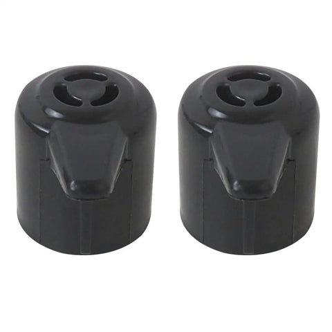 2 Pack Steam Release Valve For Instant Pot Duo Series, easy install, black PP/ABS material, shown side by side