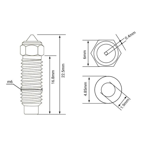 Pro Grade Brass Hotend Nozzles For Elegoo Neptune 4 Plus 4Max 3D Printers Heavy Duty M6 Thread Setup Delivers Straight Up Smooth Prints And Sweet Filament Flow