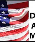 USA flag with text 'All Hinge Doctor Tools Are Proudly Made in USA' representing HA2 AB Residential Hinge Repair Kit With Free Storage Box Includes HA2a And HA2b Tools USA Made Hinges Adjusters Durable DIY Door Hinge Tool Set For Home Improvement Fits Different Hinge Sizes.