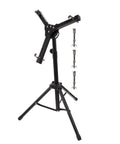 Foldable Silent Snare Drum Stand Eco Friendly Practice Rack Detachable Drum Holder with adjustable steel clamps and sturdy base.