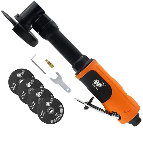Beefy 3 Inch Pneumatic Cut Off Tool Kit With 5 Die Grinder Cut Off Wheels 18000 RPM Fast Air Powered Metal Sheet Cutter