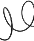 Black Workhorse 1/2 Inch PU Pneumatic Tubing, 65.5 ft, coiled view, for air compressor fittings and fluid transfer.