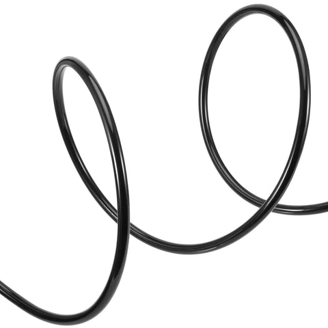 Black Workhorse 1/2 Inch PU Pneumatic Tubing, 65.5 ft, coiled view, for air compressor fittings and fluid transfer.