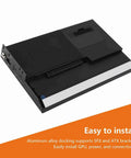 Next Level External GPU Dock Station USB4 40Gbps PCIe Enclosure with aluminum alloy housing and GPU slot.