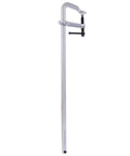 Heavy Duty Drop Forged F Clamps Set 24 Inch Jaw Opens Wide With 1400 Lbs Holding Power, silver steel clamping tool.