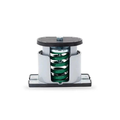 Heavy Duty Spring Loaded Shock Isolators For Air Conditioning Units with green spring for noise reduction and stabilizing; durable design.
