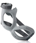Rhizo Forte Left Hand Thumb Brace Small for painful thumb joints, gray breathable material with straps, side view
