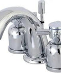 Concord Widespread Bathroom Faucet Polished Chrome With Solid Brass Construction Durable Zinc Alloy And ABS 8 To 16 Inch Spread 3 Hole Deck Mount 1.2 GPM Flow Easy DIY Install shown in polished chrome finish, three-hole configuration.