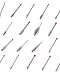 Set of CMM touch probe styluses with ball-tip ends; M3 threaded carbide stems, assorted sizes