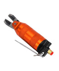 High Quality Pneumatic Metal Shear Pliers Head Air Nipper Tool For Power Cutting Steel And Plastic Sheets Ergonomic Design Reduces Hand Fatigue compact air nipper with orange handle and metal blades.