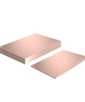 Double Sided Copper Clad PCB Laminate Board FR4 Glass Fiber 100 X 70 X 1mm Pack Of 10 stacked and single board view