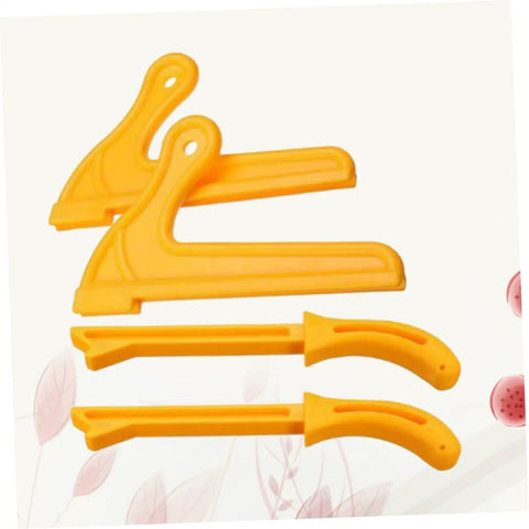 Four Piece Pro Grade Woodworking Push Stick Set For Table Saws Router Tables And Band Saws Yellow Adjustable Push Blocks