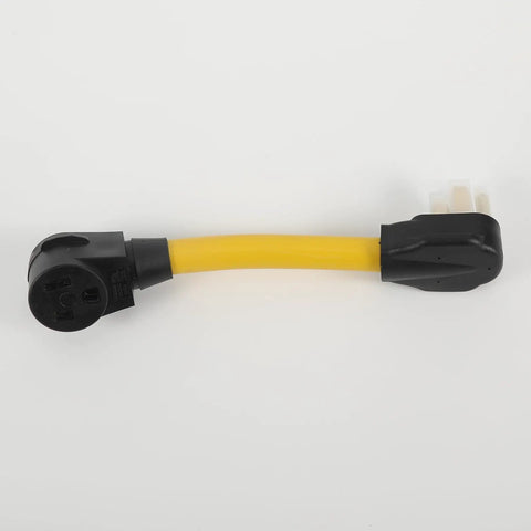 Built Tough Nema 14 50P To 6 50R Welder Adapter Connector, 12 inch length, pure copper wire, designed for EV RV charging.