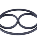 Heavy Duty Transmission Drive Belt One Half Inch By Fifty Eight And One Half Inch For Cub Cadet Z Force Decks 44 To 60 Inches Replacement Belt 02002648 02002648P lying flat