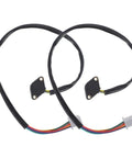 Two Pack Transmission Neutral Safety Switch Controller Wire With Rock Solid Stability And Plug And Play Installation For Industrial Automation, Durable Plastic Sensor For Precision Measurement And Fast Signal Transmission. Two black wire harnesses with connectors