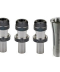 Three Piece ER20 Collet Chuck Kit With Three Quarter Inch Shank For TTS Tool Holders Includes ER20 Nut And One And A Half Inch Flange
