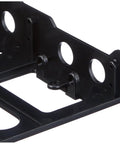 Solid Steel 3.5 To 5.25 Inch Front Bay Mounting Bracket Pack Of 2 Black Drive Cage Adapter showing mounting holes and clips.