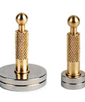 Two Magnetic Guitar Repair Magnets, Round Base Nickel Plated Cups, Acoustic Guitar Accessory for Top Cracks, 2 Pack