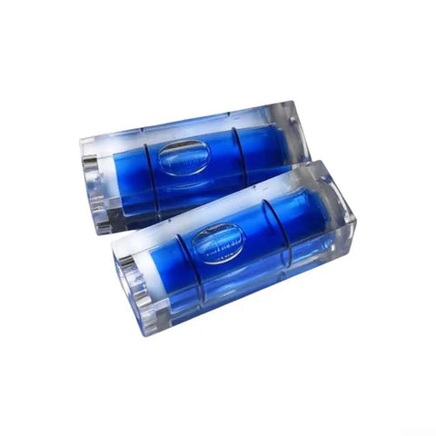 Two compact Horizontal for spirit Level, Precision Bubble for Ceiling Picture Hanging, acrylic materials, 29x10x10mm size.