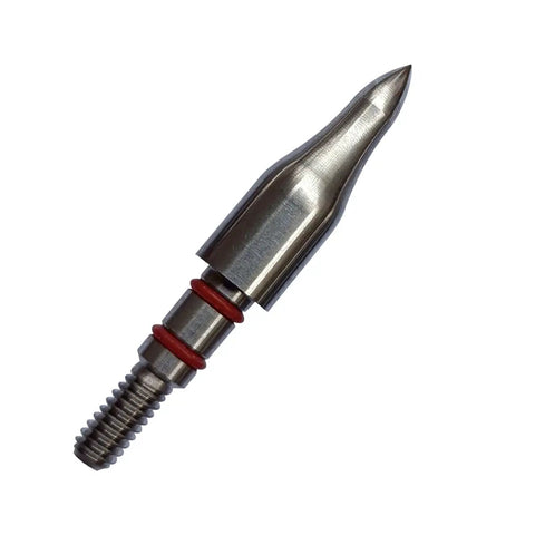 Pro Grade Archery Field Points 5/16 Inch 125 Grain Stainless Steel Screw-In Tips close-up view