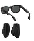 Meta Ear Grip For Ray-Ban Gen 2 Smart Glasses, No Slip Grippy Ear Cushion Hook shown with Wayfarer style glasses