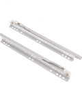 Full Extension Drawer Slides for Cabinets and Furniture, 16 Inch 40 cm Set, metal slides with detachable quick release latches visible