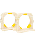 CO2 Laser Tube Holder For 80mm Diameter Tubes Flexible Plastic Mount With No Brainer Install And Rock Solid Support For 80W To 180W Glass Tube Laser Cutting Machines, white plastic holders