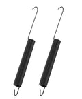 Two Piece Heavy Duty Dishwasher Door Springs Set For Home And Commercial Kitchens Beefy Metal Replacement Parts For Dishwashers Easy Install Prevents Door Slams And Accidental Drops, pair of black metal springs