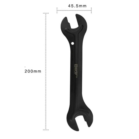 Ultra Slim Bicycle Cone Wrench Set For Tight Hub Access, Narrow Jaw Gearhead Friendly, single steel wrench with sizes 13-16mm.