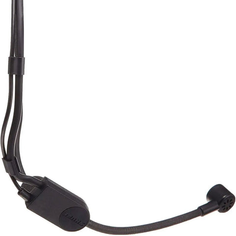 PGA31-TQG Wireless Headworn Condenser Microphone With Cardioid Pattern, Secure Gooseneck Headset Fit, Detailed Crisp Vocals, Noise Rejection, High Gain Before Feedback, Gig-Ready For Live Performances And Speaking Gigs. black headworn condenser mic with gooseneck boom