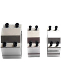 Three sizes of Heavy Duty Cnc Spindle Motor Clamp Mount in solid steel for precision support fixtures.