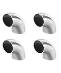Stainless Steel 304 Pipe Fitting Long Radius 90 Degree Elbow Butt Weld 1-1/4 Inch OD 1.5mm Thick Wall 4 Pack Plumbing Fittings