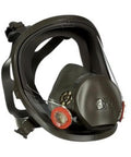 Reusable Full Face Mask Respirator For Vapors And Particles Grey Medium Size With Durable Exhalation Port Easy To Clean And Comfy Fit