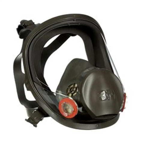 Reusable Full Face Mask Respirator For Vapors And Particles Grey Medium Size With Durable Exhalation Port Easy To Clean And Comfy Fit