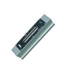 Heavy Duty Precision Bar Level Spirit Meter Built Like A Tank For Straight Shooting Layout And No Sweat Machine Tool Alignment On Work Tables And Industrial Equipment, top view of cast iron level with clear bubble vial and adjustable features.