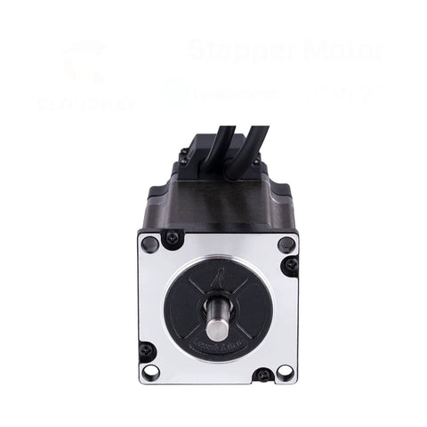 Front view of Closed Loop Stepper Motor With Encoder For CNC Machines, High Torque Servo Drive, showing shaft and wires