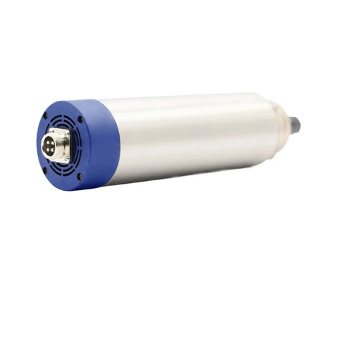 Score Serious Performance With This 1.5kW Air Cooled Spindle Motor For CNC Routers Fitted With ER11 Collets showing sleek aluminum body.