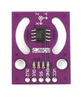 3D Joystick Absolute Position Sensor Module With SPI Output, MLX90333 Based, purple circuit board with pins
