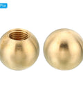 Brass M10 Thread Lamp Finial Cap Knob 20mm Dia 18mm High, 2 Pack Screw Caps For Furniture Lighting Lamps, Tool Free Easy Install