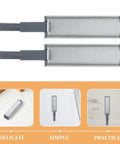 Push to Open Cabinet Latch Set Six Piece No Handle Needed Self Eject Design With Steel Shell Soft Close Hinges displayed